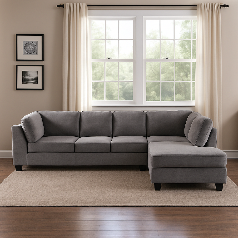 Sofá Seccional Azhome California Derecho Resorte Pocket / 4 Cuerpos image number 1.0