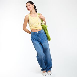 Polera Estampada Sin Mangas Cuello Redondo Mujer Freedom