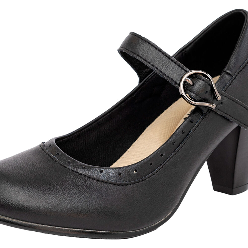 Zapato De Cuero Cueca Chilota Negro Alquimia image number 3.0