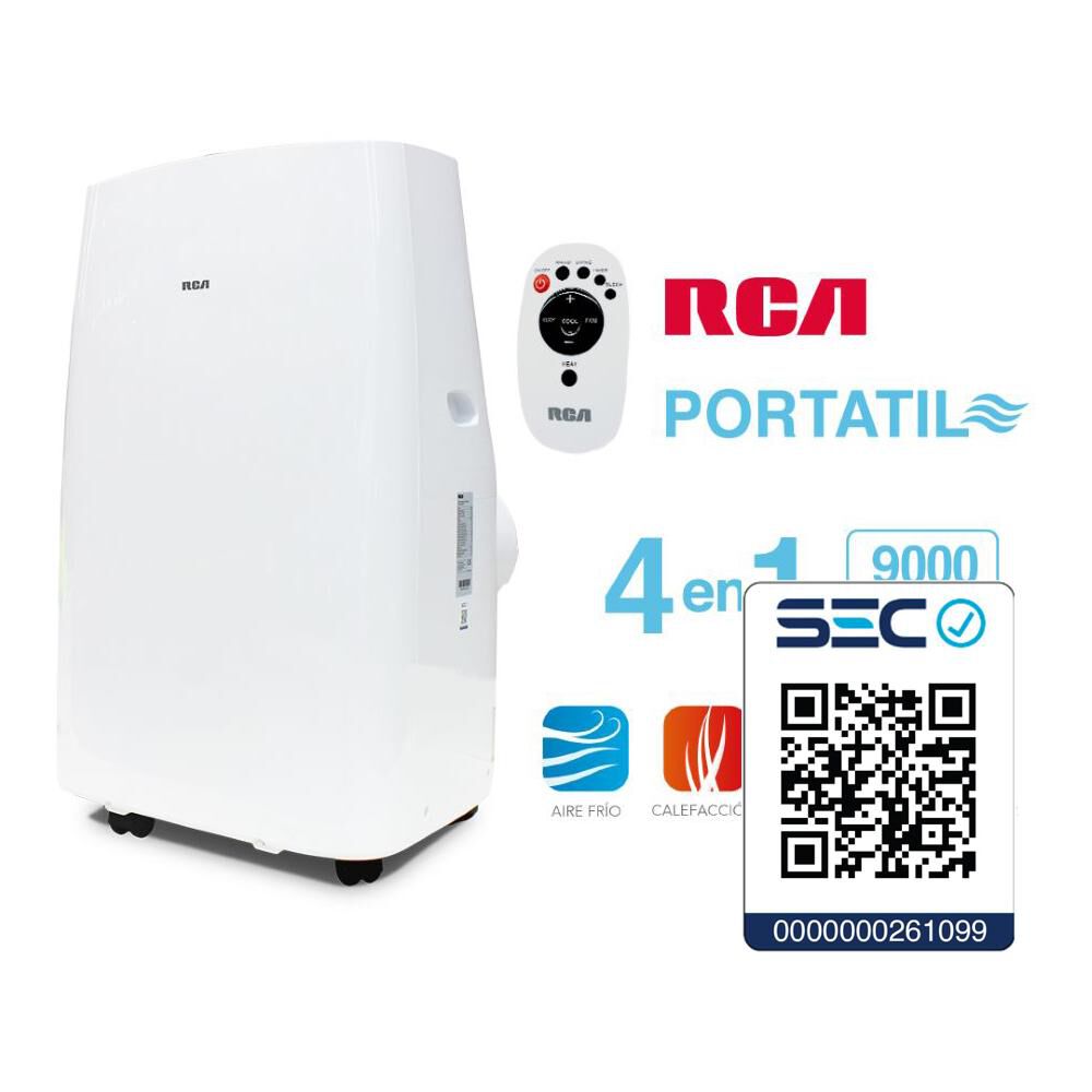 Aire Acondicionado Portátil RC ACP-FC9K AC / 9000 BTU image number 8.0