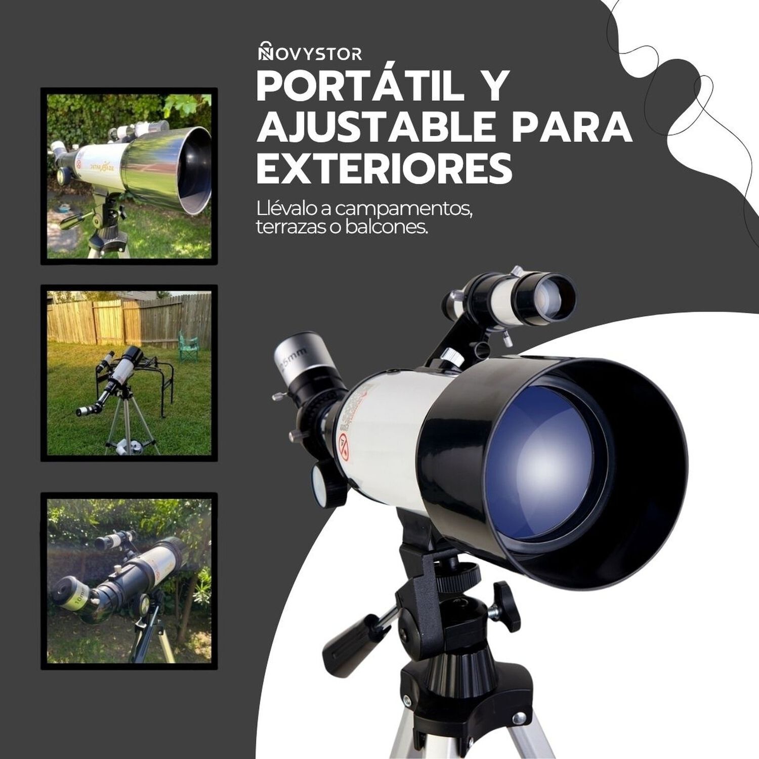 Telescopio Astron&oacute;mico Profesional Monocular F40070 image number 6.0