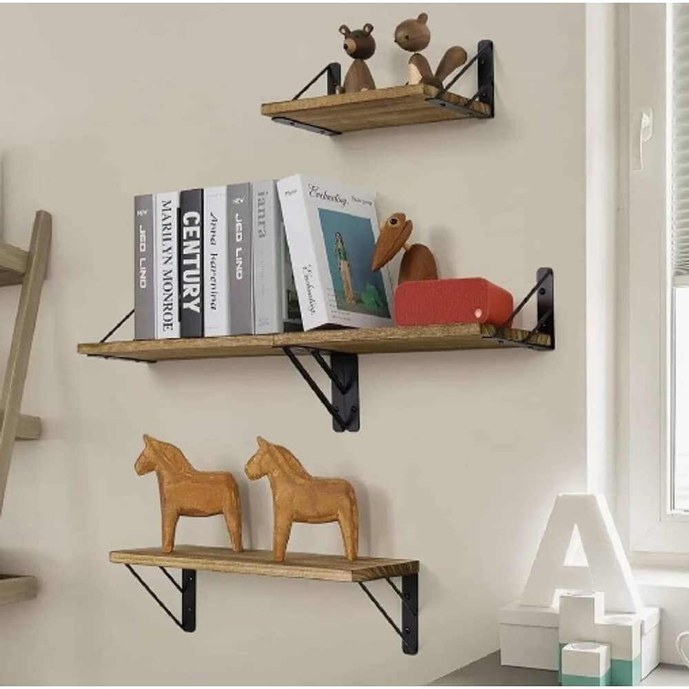 Repisas Flotantes De Madera Multiprop&oacute;sito Kit X3 Colores image number 3.0