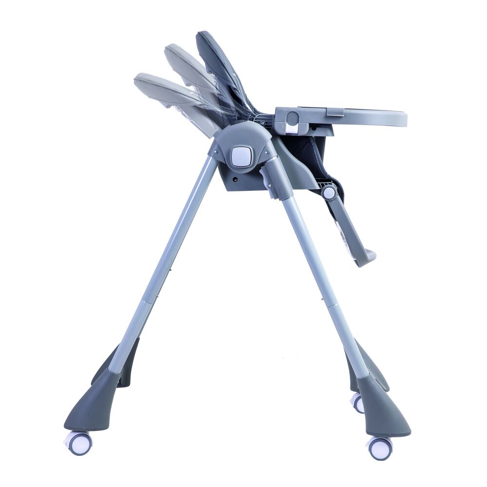 Silla De Comer Bebe Reclinable Plegable Easy Eat Gris image number 3.0