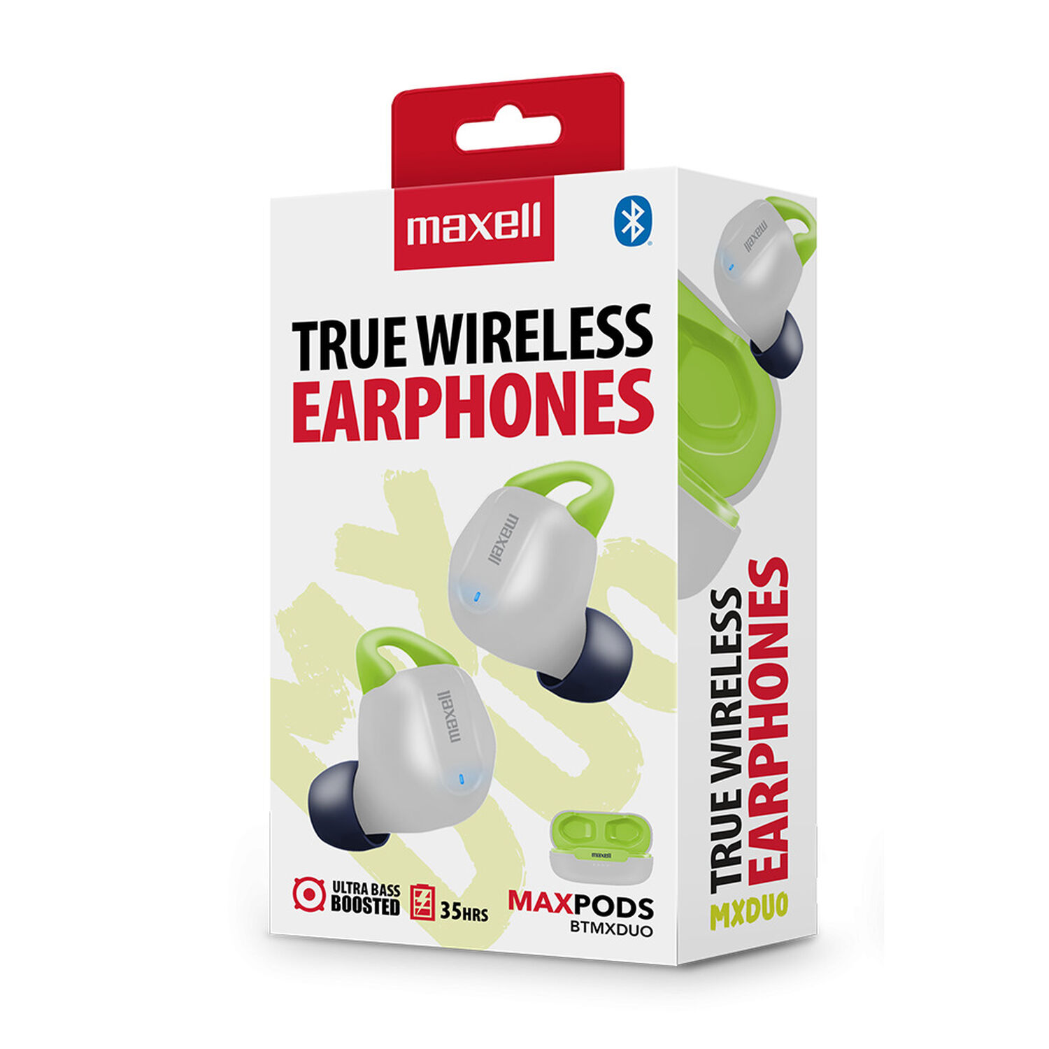 Aud&iacute;fonos Inal&aacute;mbricos Maxell Bluetooth Maxpods 35 Horas Blanco image number 2.0