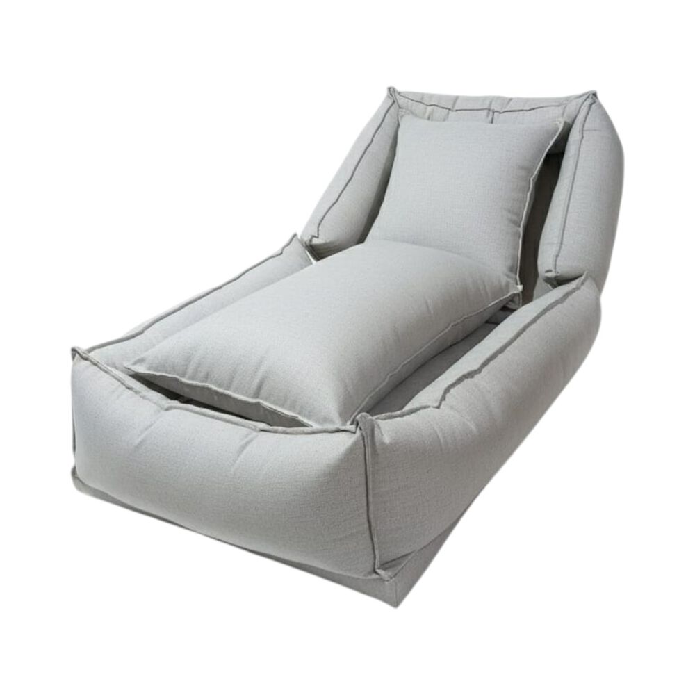 Sofa Cama Bed Lino Gris Claro image number 2.0