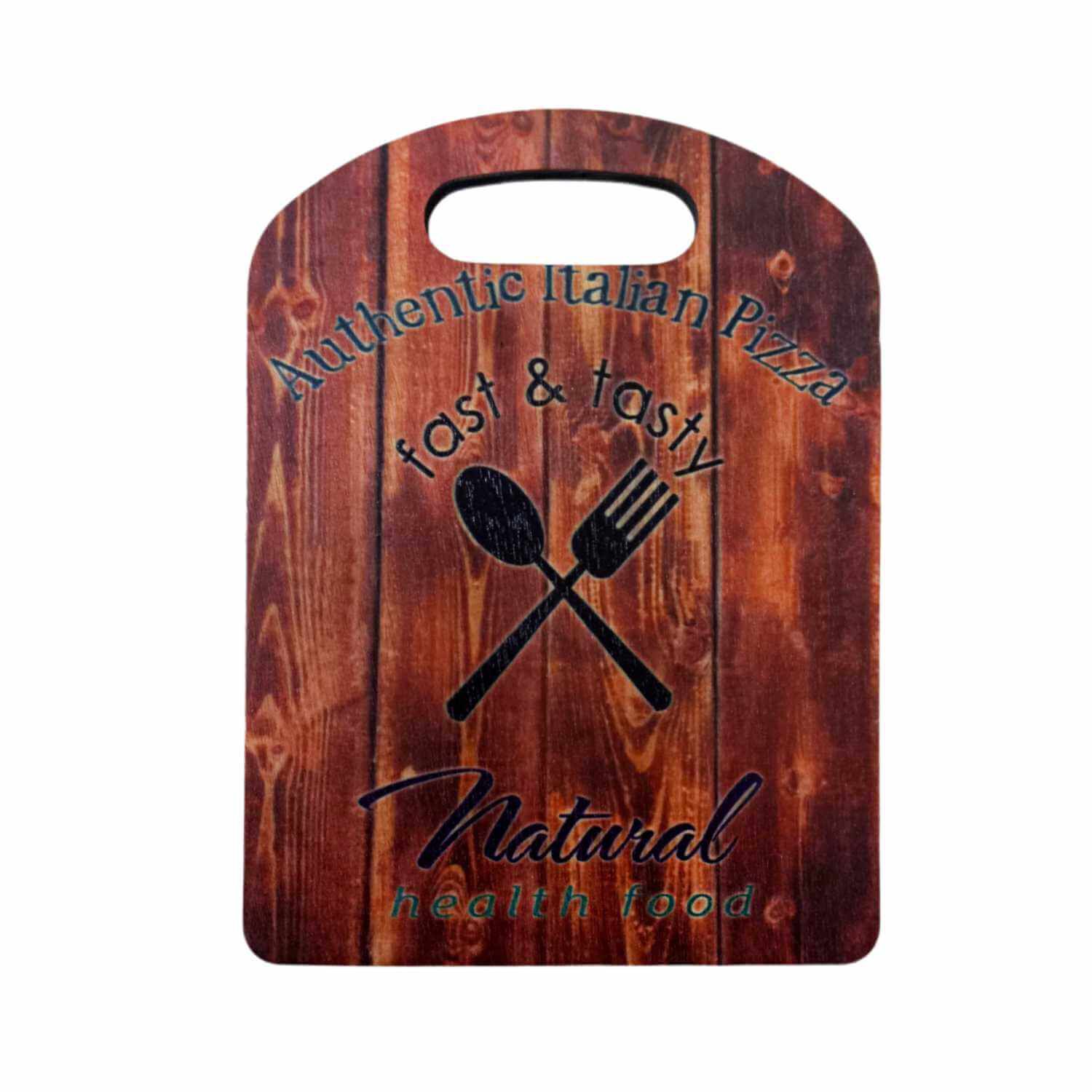 Tabla Para Cocktail Madera 22x16 Cm Natural Italian Pizza image number 0.0