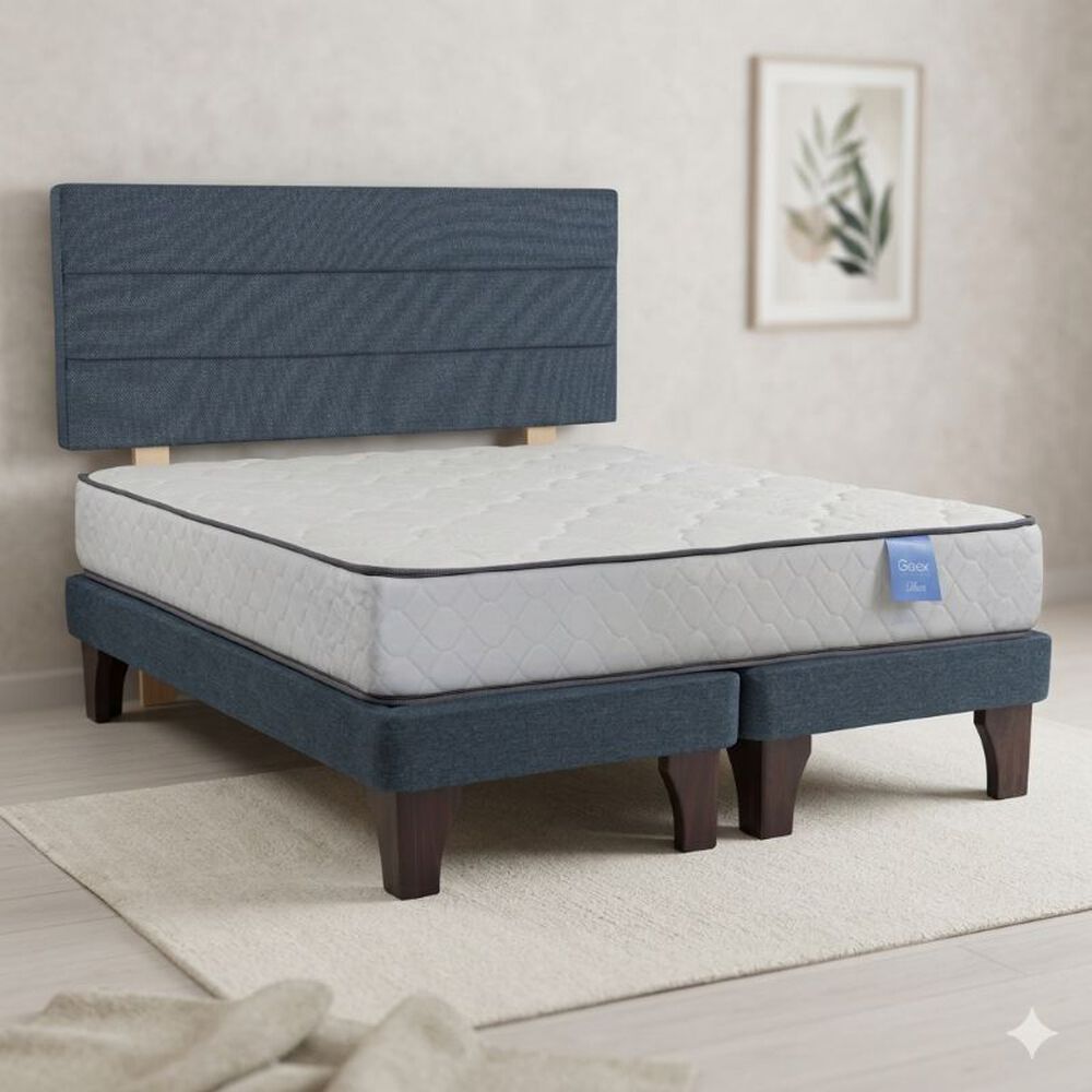 Cama Europea 2 Plazas 190 Rest Respaldo Atacama image number 0.0