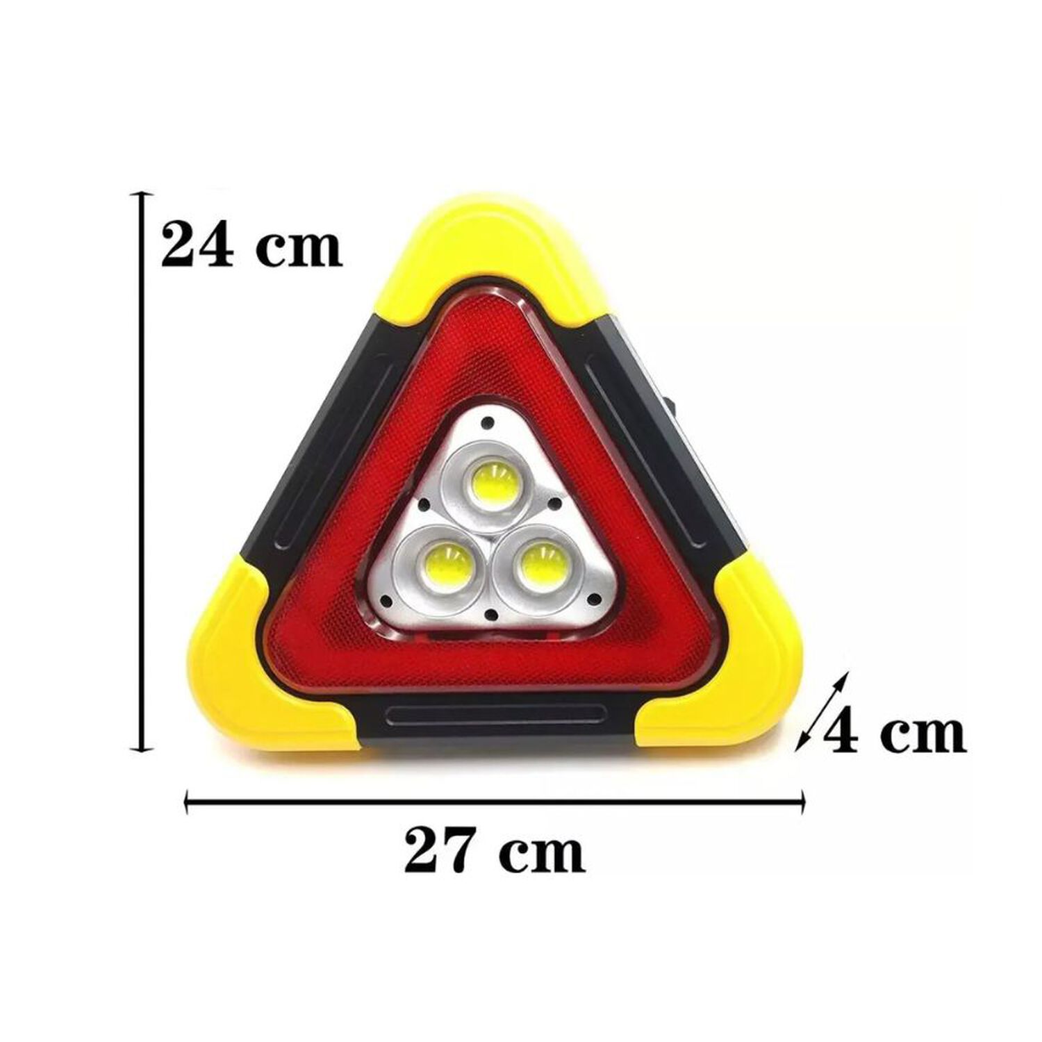 Linterna Foco De Emergencia Triangular Led Solar Auto Ruta image number 4.0