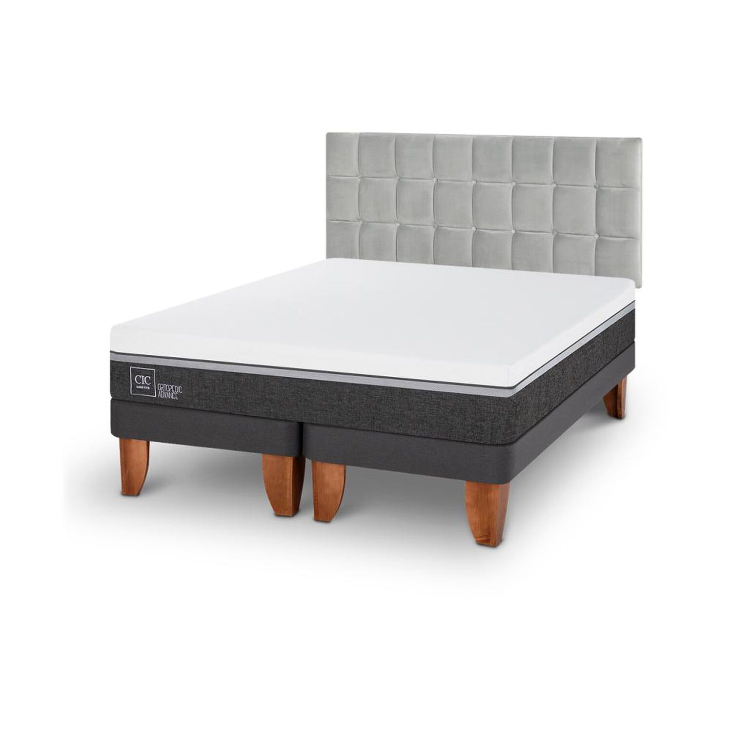 Cama Europea Cic Ortopedic Advance / King / Base Dividida + Respaldo image number 4.0