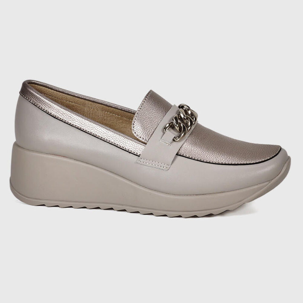 Mocasín Cuero Venisia Bronce image number 0.0