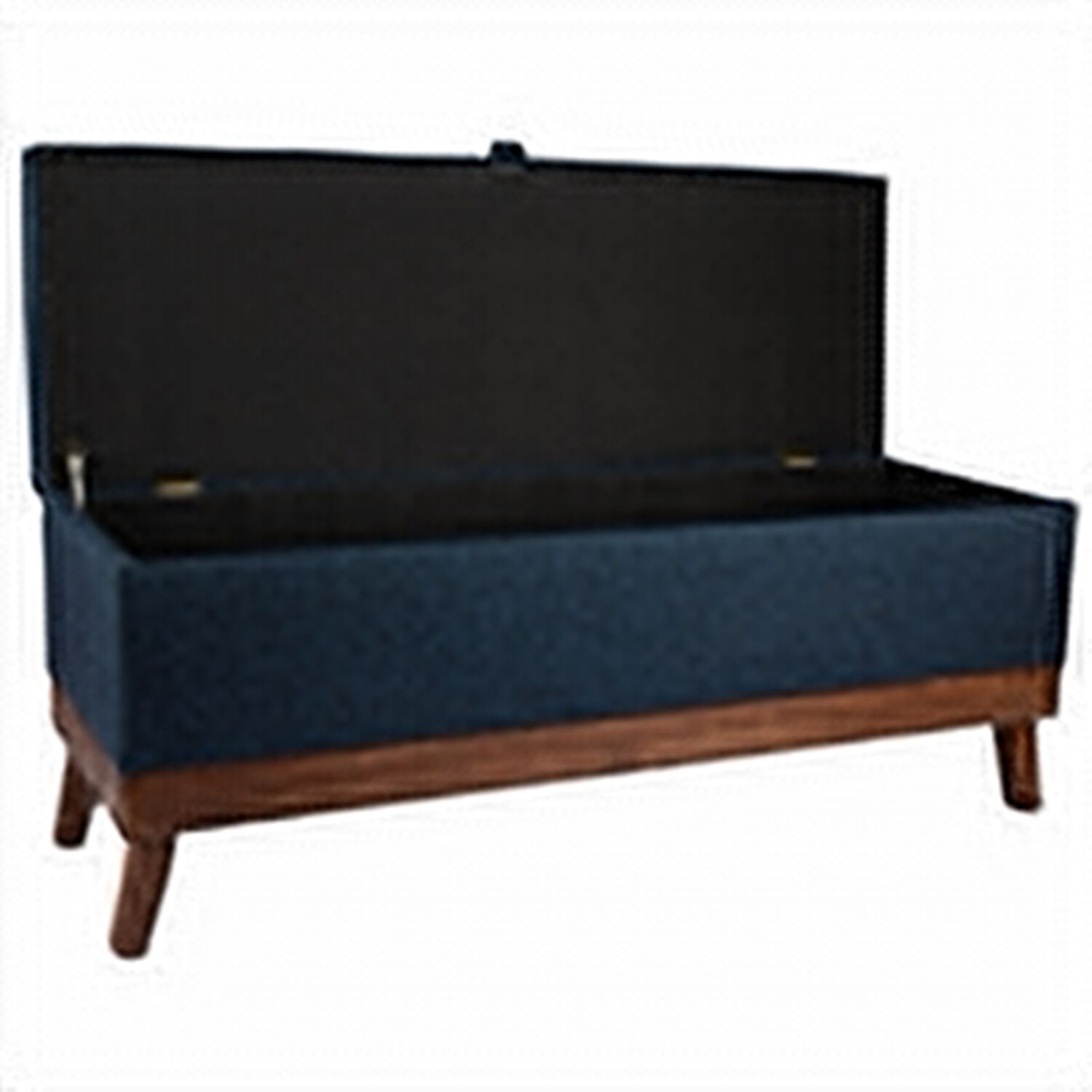 Banqueta Con Ba&uacute;l Incy Azul Omega 120x40x50 Cm M&aacute;xima Design image number 2.0