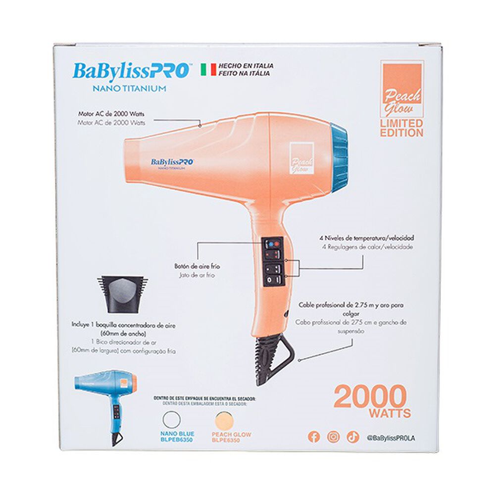 Secador Babylisspro Edición Limitada Peach Glow image number 5.0