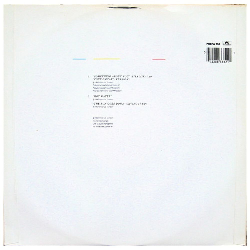 Level 42 - Something About You (limited Edition) | 12" Maxi Single Usado image number 1.0