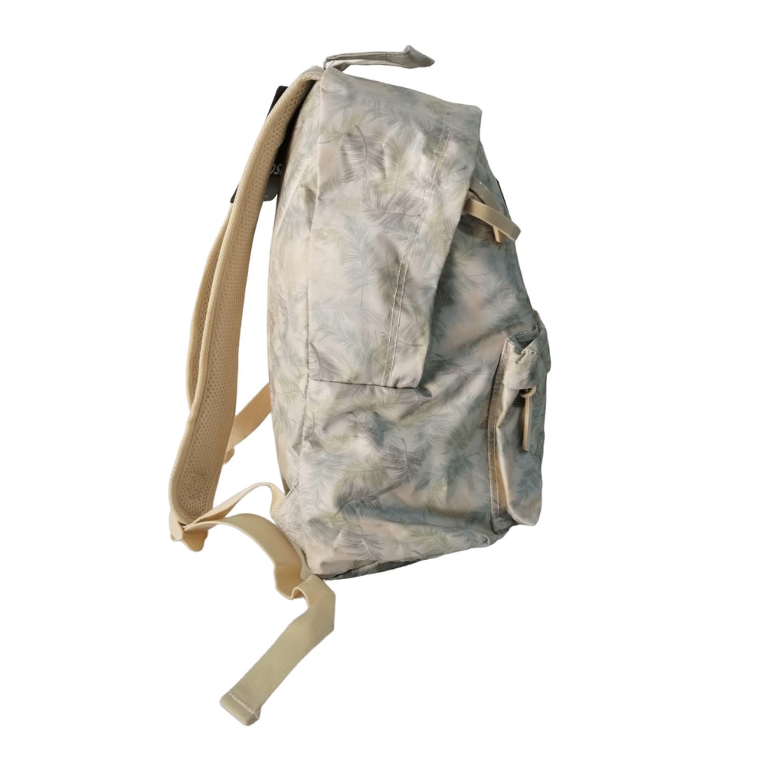 Mochila Estampado Hojas Verde Espaciosa Casual Unisex image number 1.0
