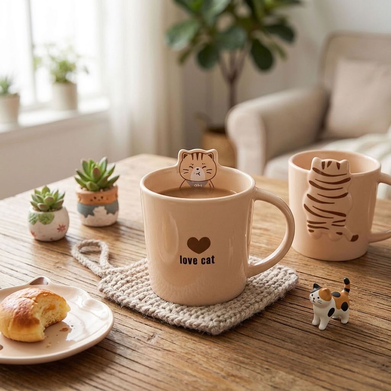 Taza Cer&aacute;mica Gatito Love Cat Kawaii image number 12.0