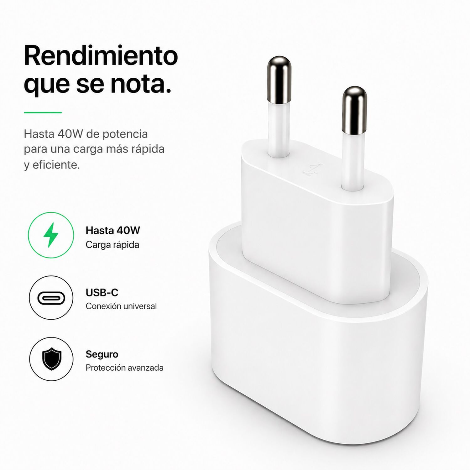 Adaptador Cargador Usb-c 40w Iphone 17 image number 2.0