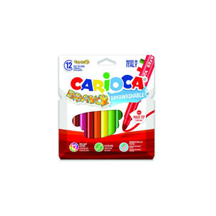 Plumones Caja 12 Colores Carioca Bravo - Ps