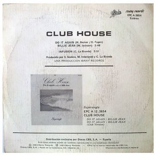 Club House - Do It Again (medley With Billie Jean) | 7" Single Vinilo Usado