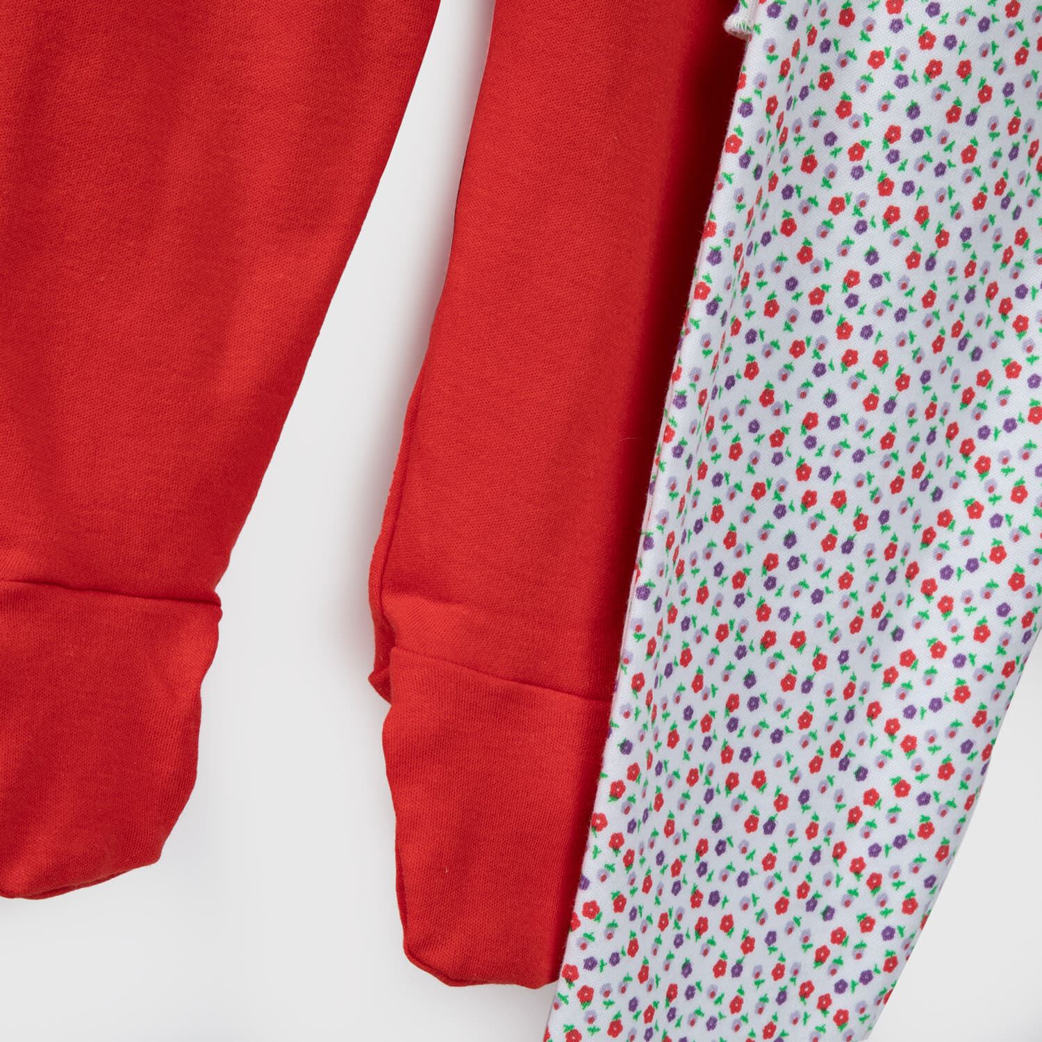 Pack Pantalones Blanco Rojo Flores Algod&oacute;n Peruano image number 1.0