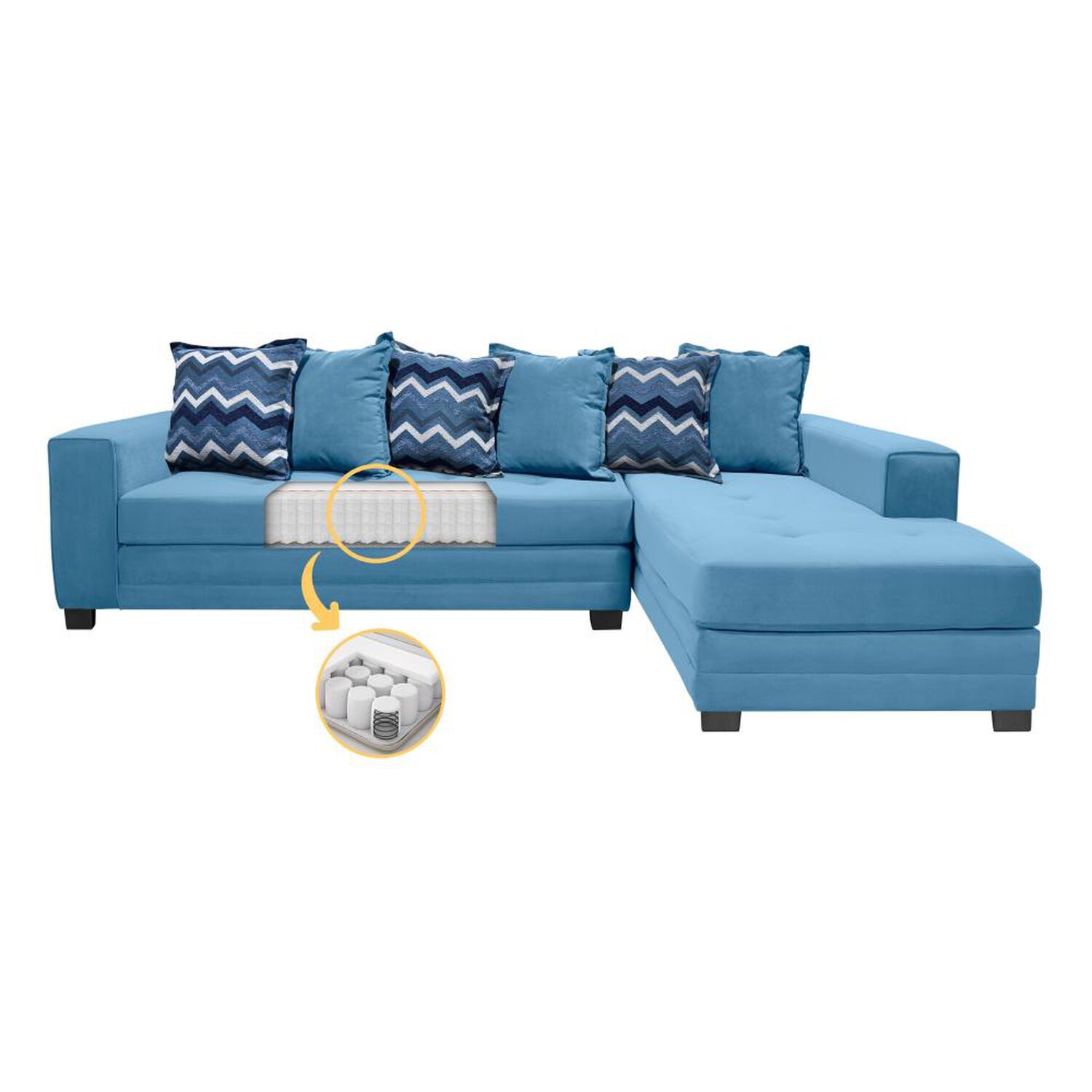 Sof&aacute; Seccional Living Factory New Venecia / 4 Cuerpos image number 2.0