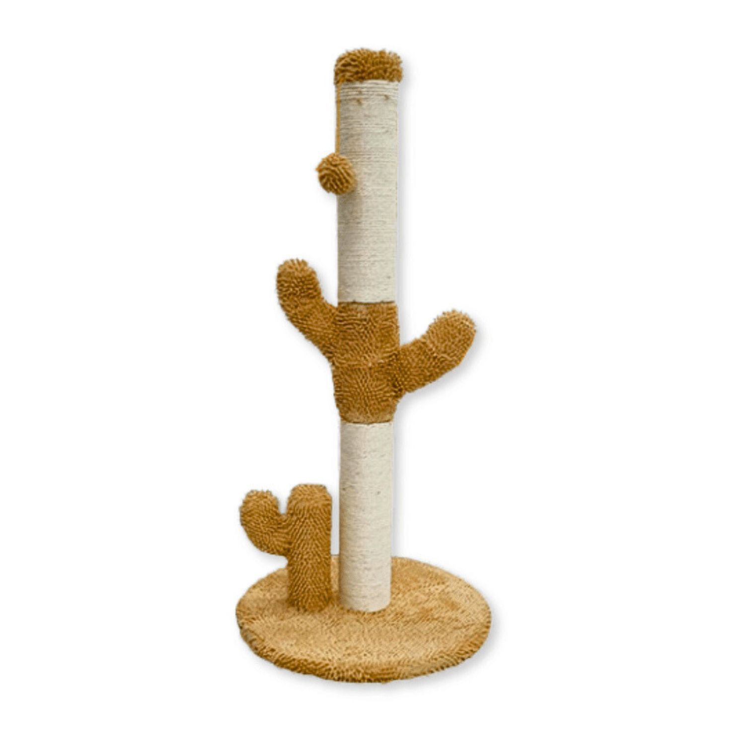 Rascador Torre Escalador Para Gatos Forma Cactus Beige image number 1.0