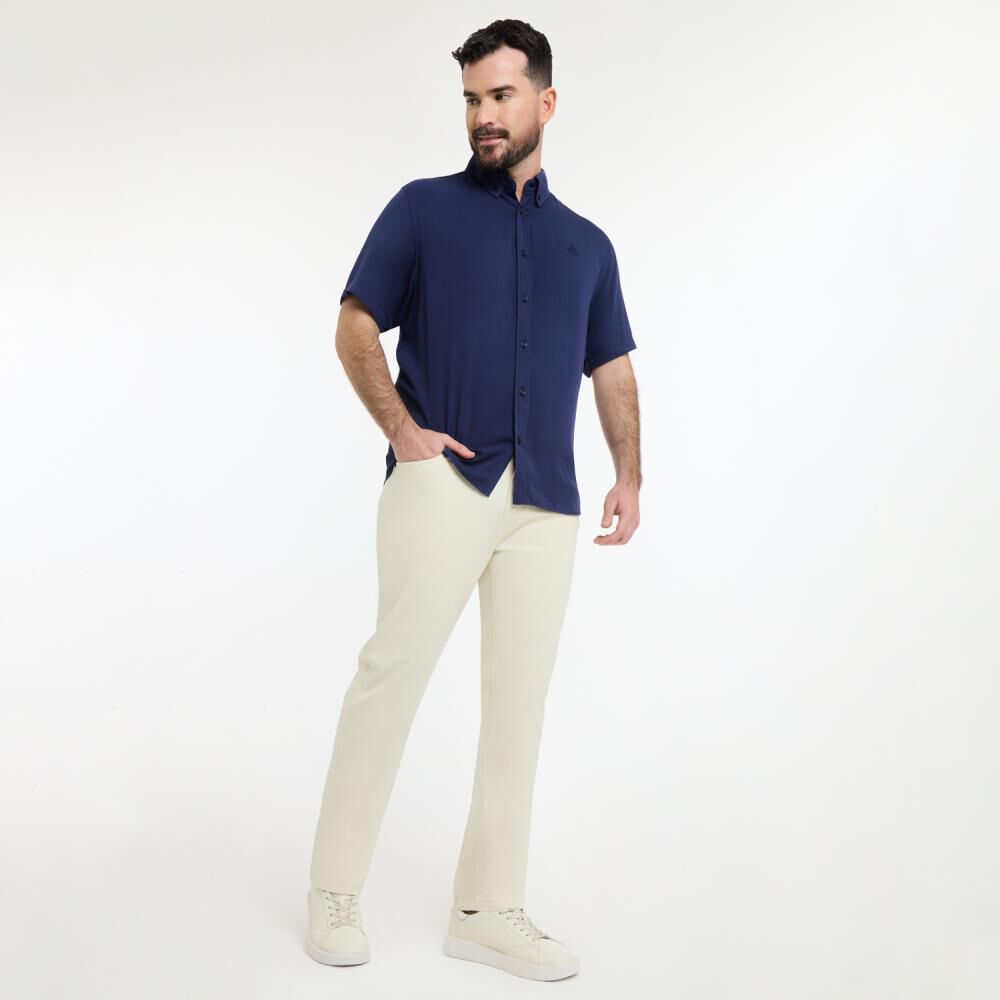 Camisa Lisa Regular Manga Corta Hombre The King's Polo Club image number 1.0