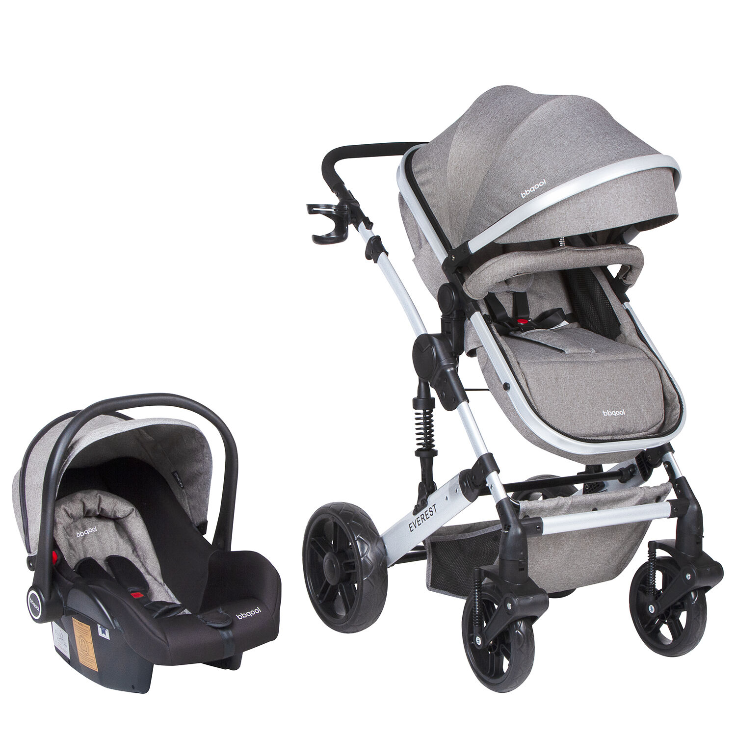 Coche Travel System Everest Grey image number 2.0