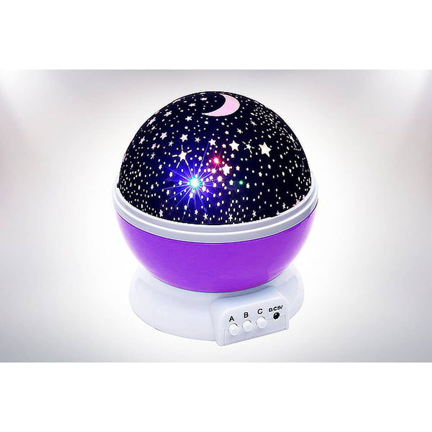 Proyector Espantacuco De Cielo Estrellado Luz Led Color Morado image number 3.0