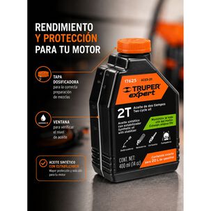 Aceite Sint&eacute;tico Motor 2 Tiempos Truper Aces-20 14 Oz