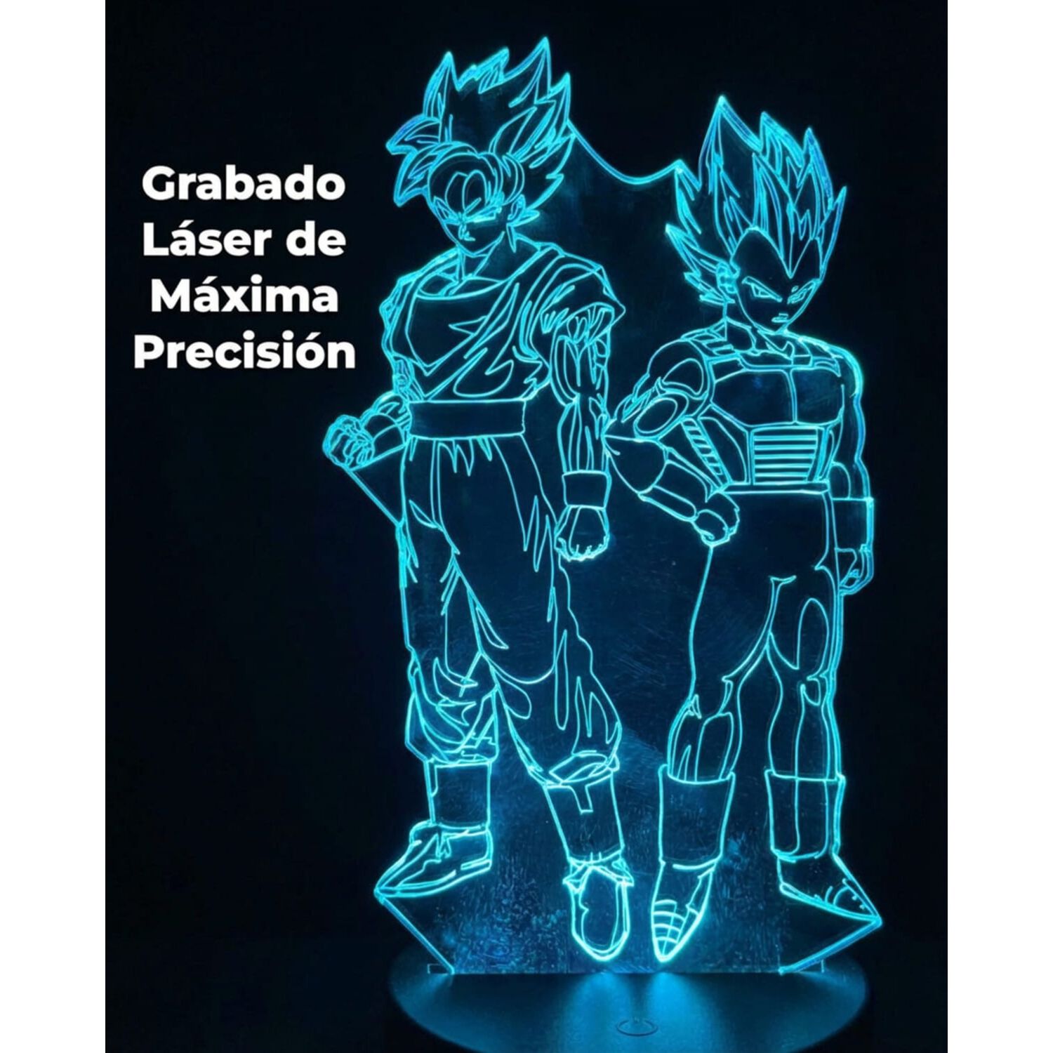 Lampara 3d Goku Y Vegeta image number 1.0