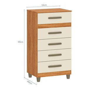 C&oacute;moda Vekkahome Malta / 5 Cajones