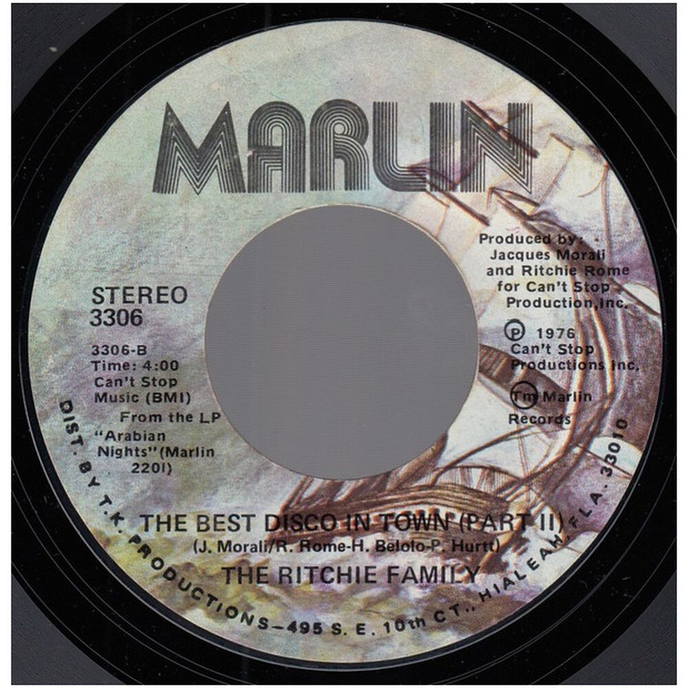 Ritchie Family - The Best Disco In Town | 7" Single Vinilo Usado image number 1.0