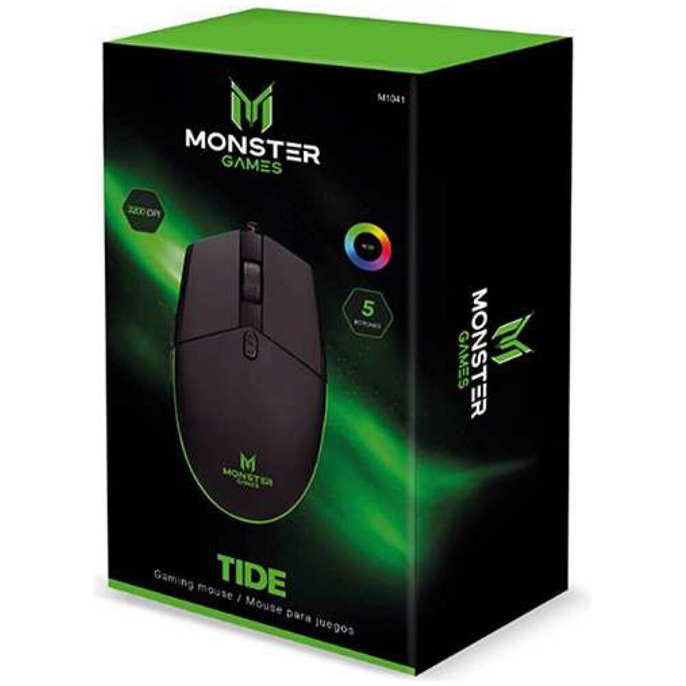 Mouse Gamer Usb 5 Botones 3200dpi Negro Tide image number 3.0