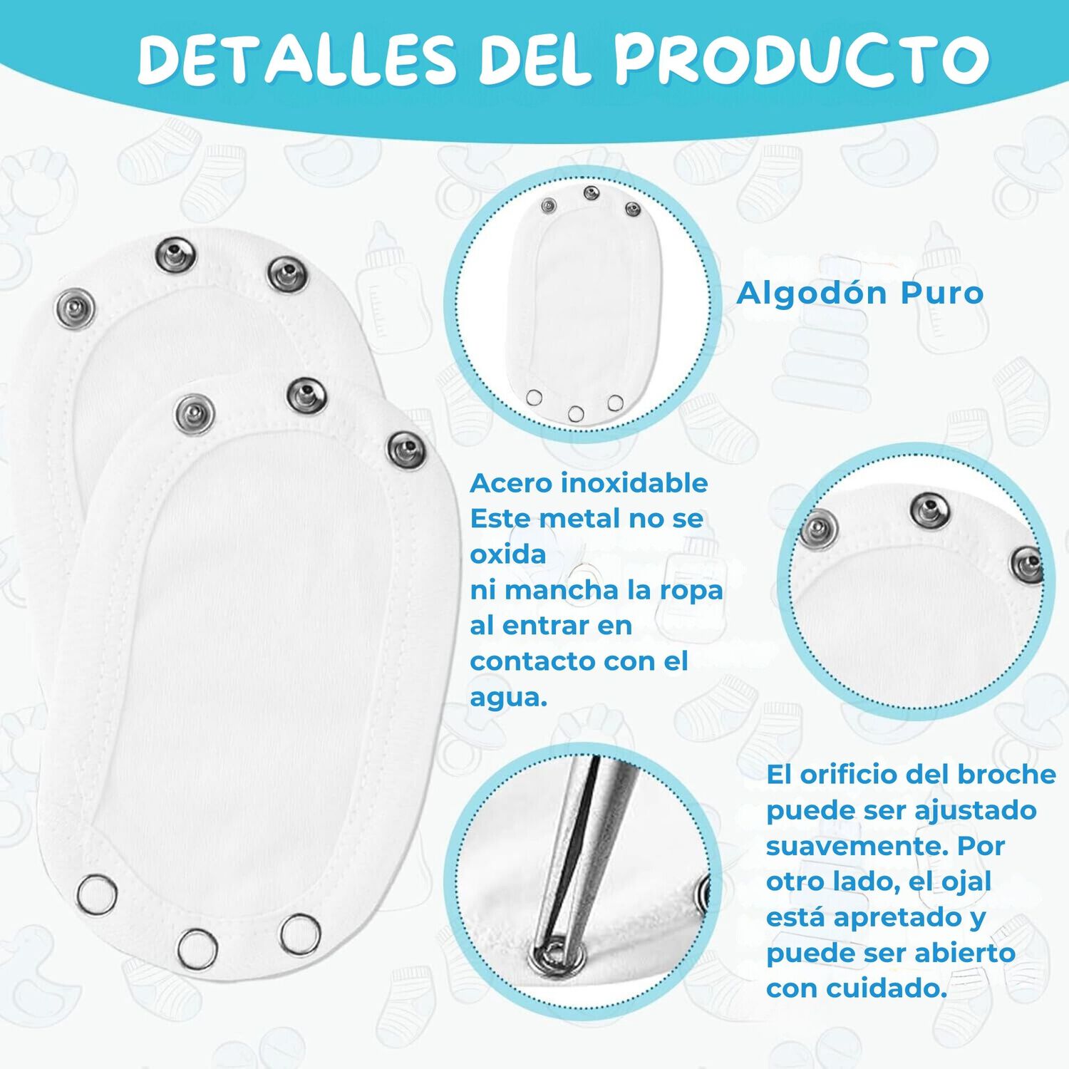 Pack 4 Unidades Extensor Body Beb&eacute; +pack 4 Bodys Algod&oacute;n Ni&ntilde;a Manga Corta Bailarina image number 5.0