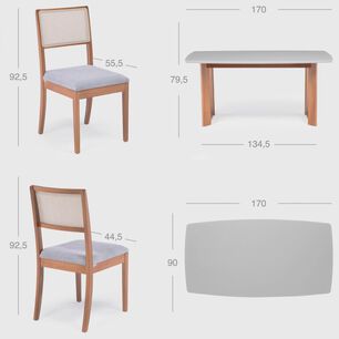 Juego De Comedor Roca Eva / 6 Sillas
