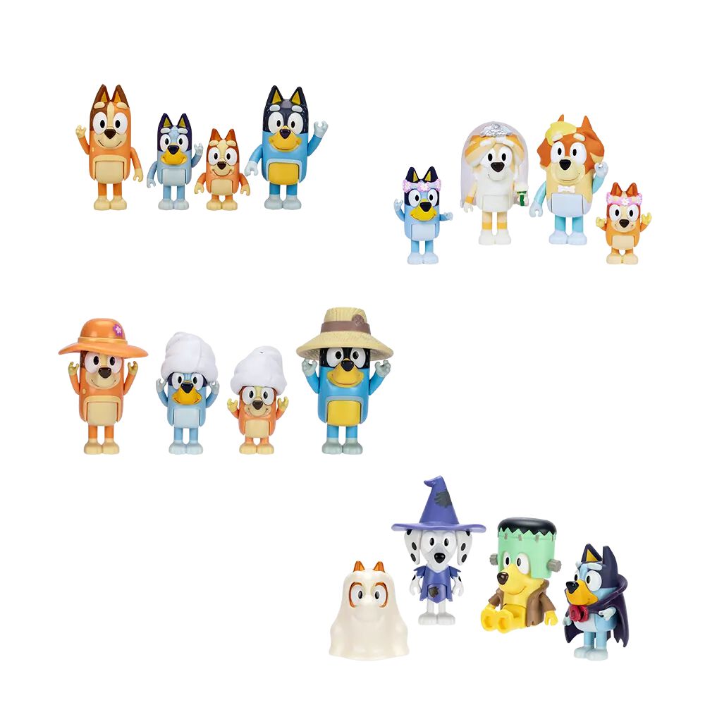 Bluey Set 4 Figuras Family Bluey Aleatorio image number 1.0