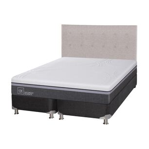 Box Spring Cic Ortopedic / 2 Plazas / Base Dividida + Respaldo