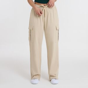 Pantalón De Buzo Tiro Medio Cargo Mujer Freedom