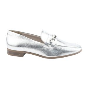 Mocasin Via Marte Mujer 075-007-01 Plateado Casual