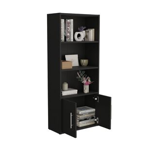 Biblioteca 120.9x50.8x23.5 Cm 2 Puertas 4 Niveles