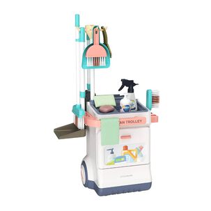 Juguete Set Aseo Carrito De Limpieza Premium Para Ni&ntilde;os
