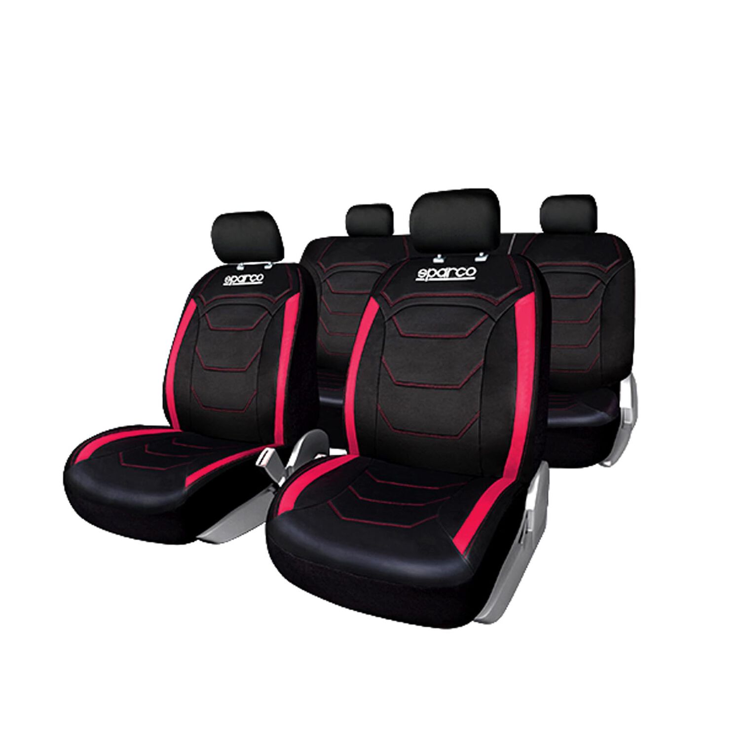 Fundas Cubreasiento Sparco Universal Rojo Poliester 406- Sp image number 0.0
