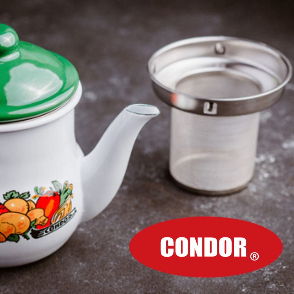 Cafetera Enlozada Azul Rustica 0,75 Lts Condor image number 2.0
