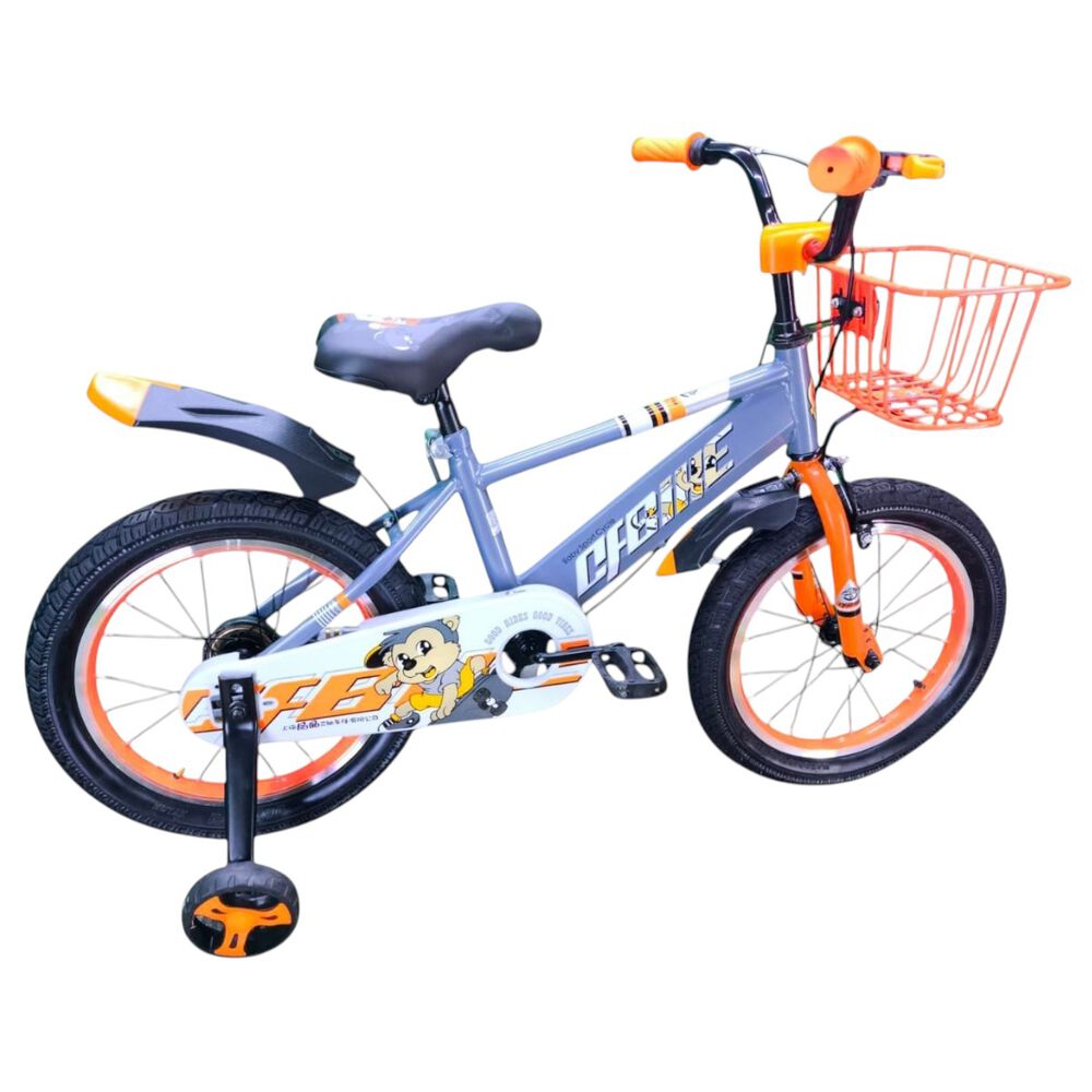 Bicicleta Aro 16 Infantil Cfbike Gris/naranjo image number 4.0