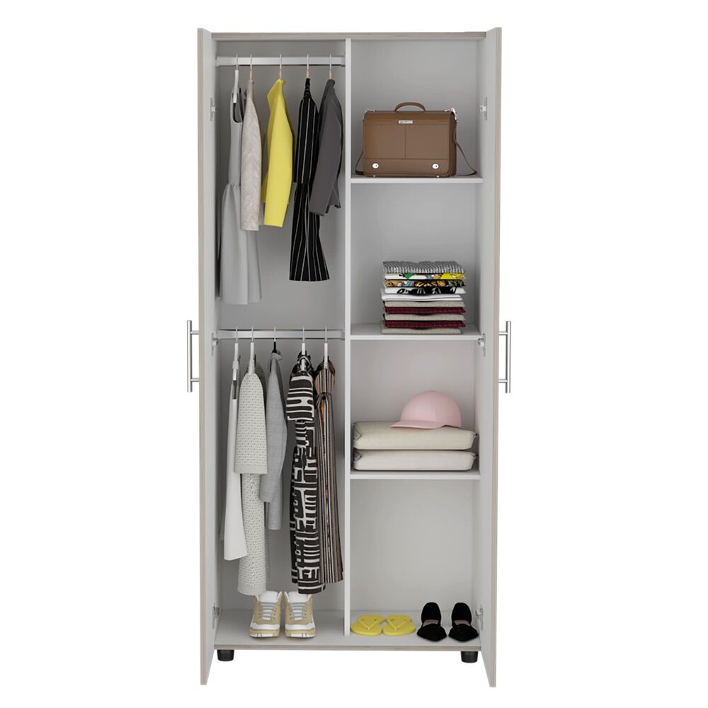 Closet 2 Puertas Fm-021g - Gris Claro image number 2.0