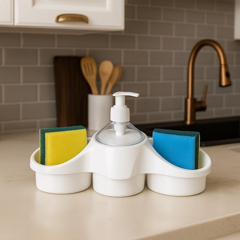 Set Dispensador De Jab&oacute;n Y Organizador Titiz Cocina image number 4.0