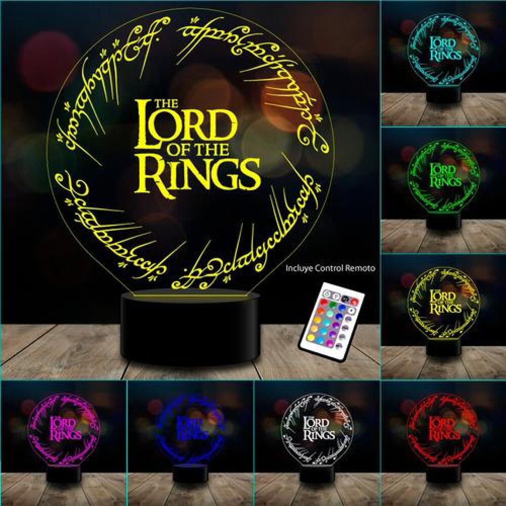 Lampara 3d Lord Of The Ring El Se&ntilde;or De Los Anillos Control image number 1.0
