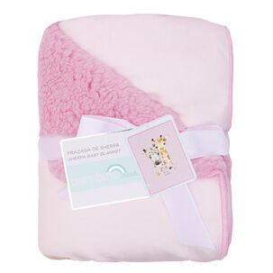 Frazada De Sherpa Fucsia Animales Niña