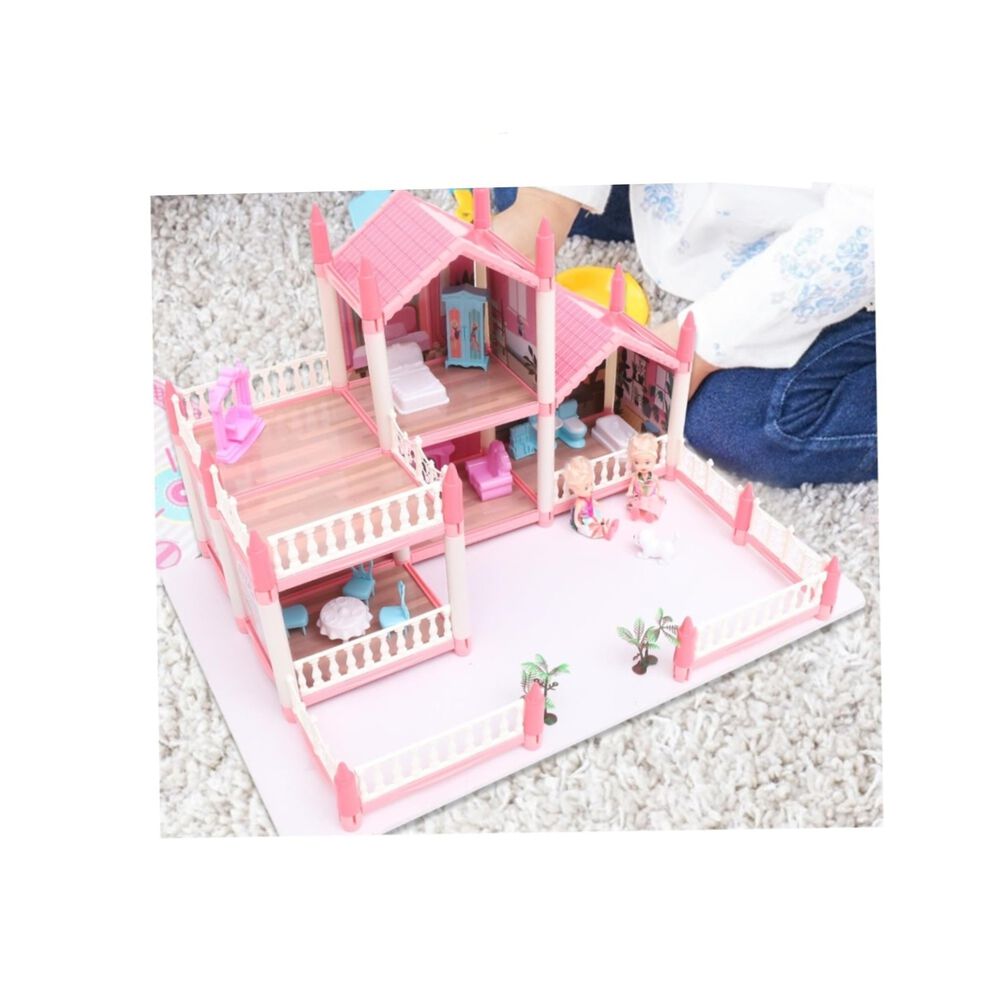 Casa Mu&ntilde;ecas Con Muebles Hermosa Juguete Ni&ntilde;as image number 3.0
