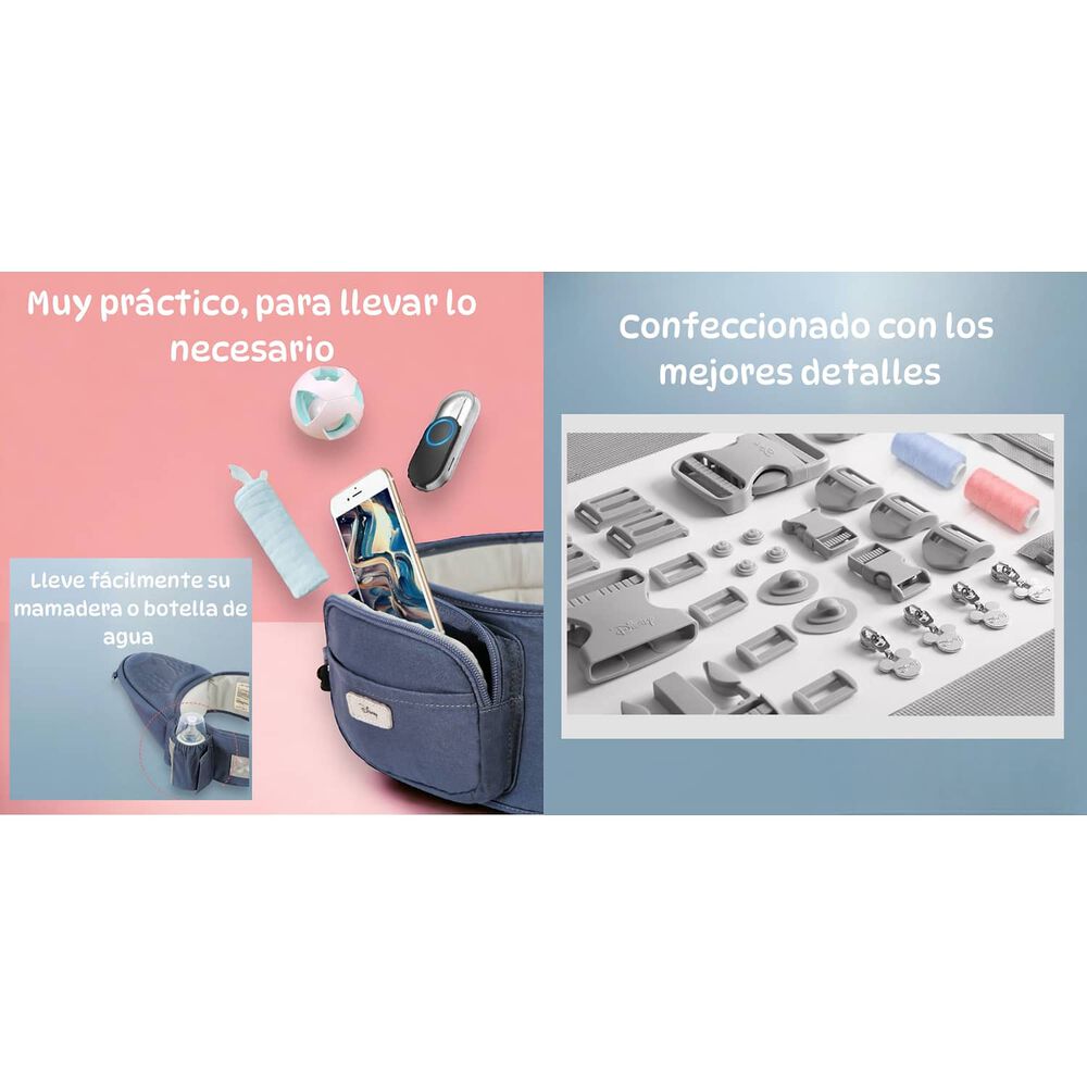 Portabeb&eacute; Ergonomico 6 En 1 Azul By Lubabycas image number 3.0